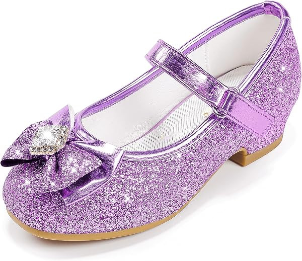Sparkly Girls Dress Shoes Princess Mary Jane Toddler to Big Kids | Amazon (US)