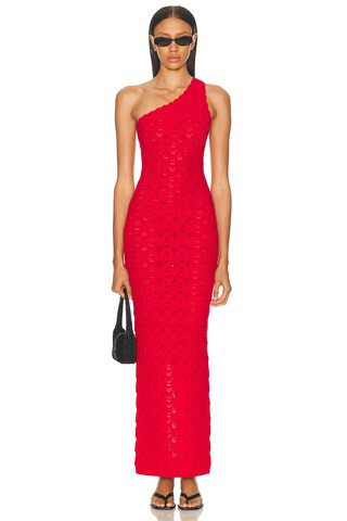 Ronny Kobo Zelda Knit Dress in Red | FWRD 