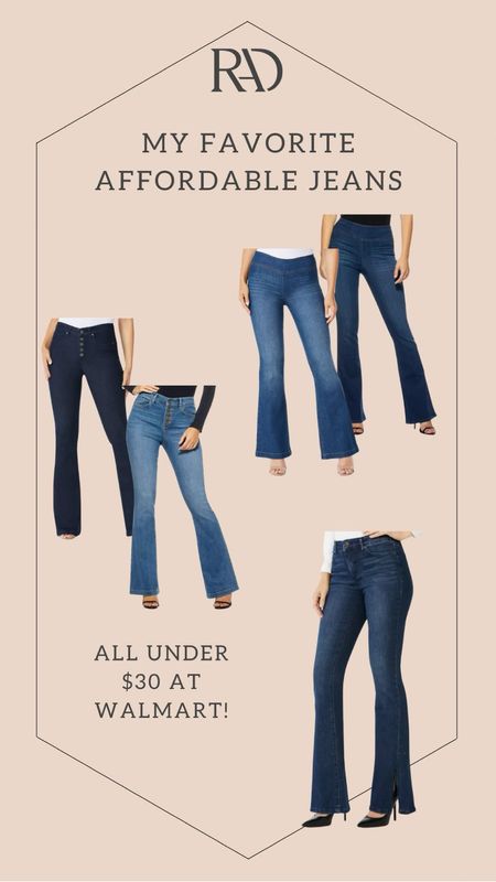 Jeans don’t have to be super pricey! In fact, some of my favorite pairs are under $30 at Walmart!

#Walmartfashion #jeans #denim

#LTKunder50 #LTKstyletip