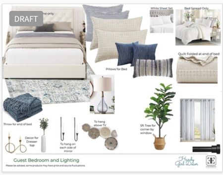 Guest Bedroom Decor Blues and neutrals 

#LTKstyletip #LTKhome