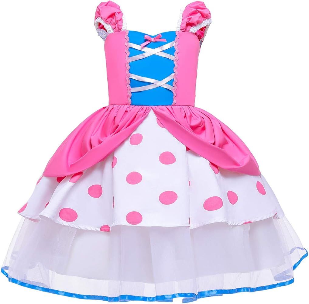 Little Girls Princess Costume Dress Up for Halloween Christmas Tutu Dresses | Amazon (US)