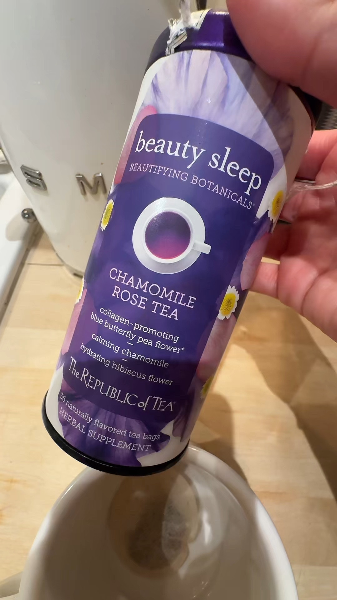 Nighttime tea routine 