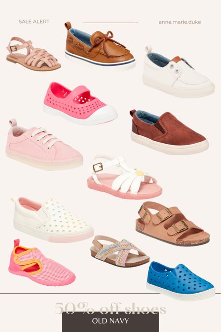 50% off shoes at Old Navy. Perfect time to stock up on toddler shoes for spring and summer! #shoes #sale #spring #toddler

#LTKkids #LTKsalealert #LTKfamily