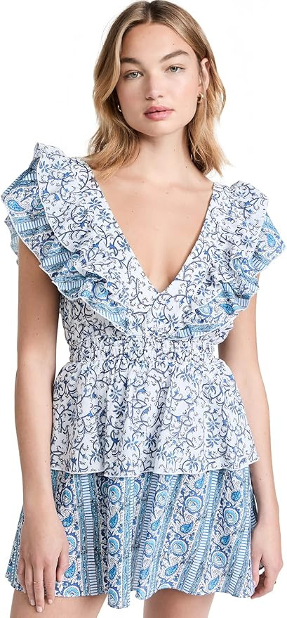 Playa Lucila Women's Ruffle Mini Dress | Amazon (US)