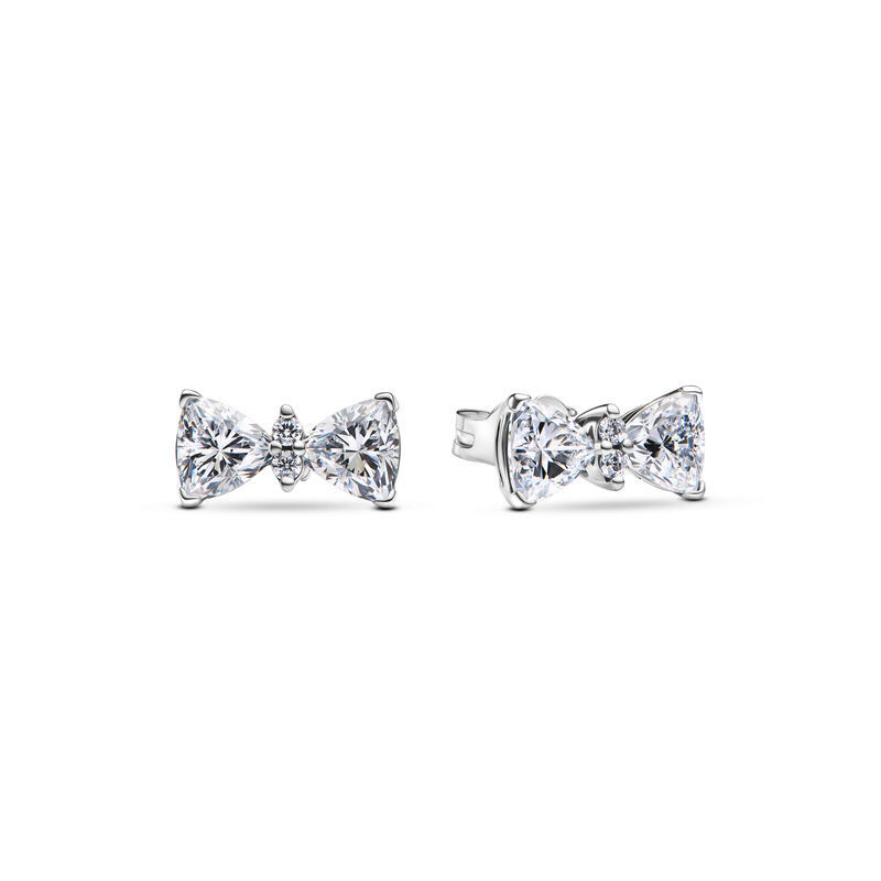 Pandora Sparkling Bow Stud Earrings | Ben Bridge Jeweler