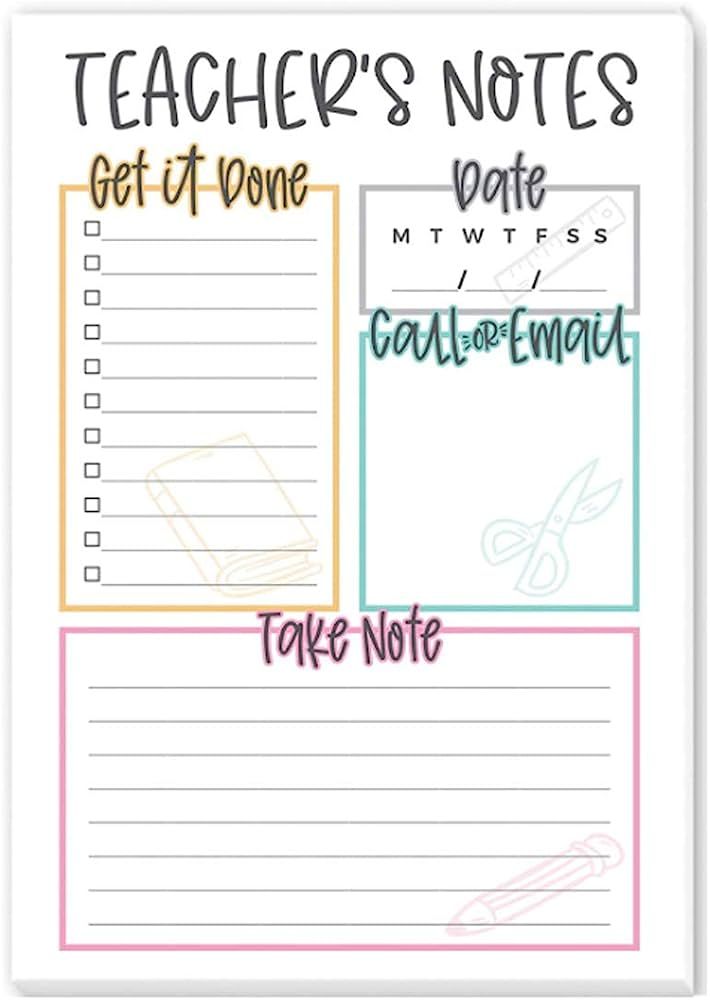 Teacher Notepad | Teacher Appreciation Gifts | Designed in the USA (Teacher Notepad)… | Amazon (US)