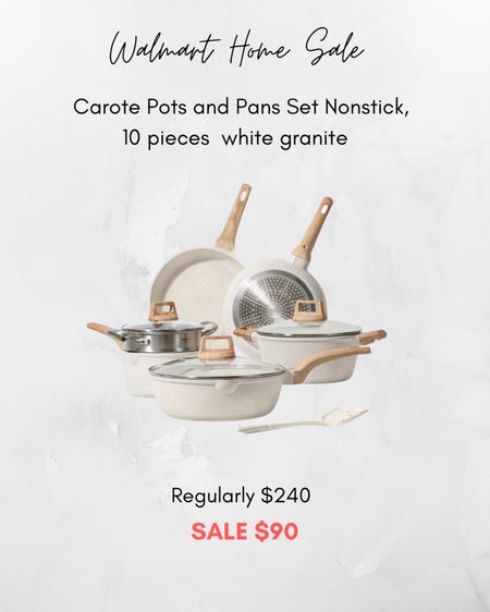 Walmart home sale! Amazing deals on this nonstick pot and pan set 

#LTKhome #LTKFind #LTKsalealert