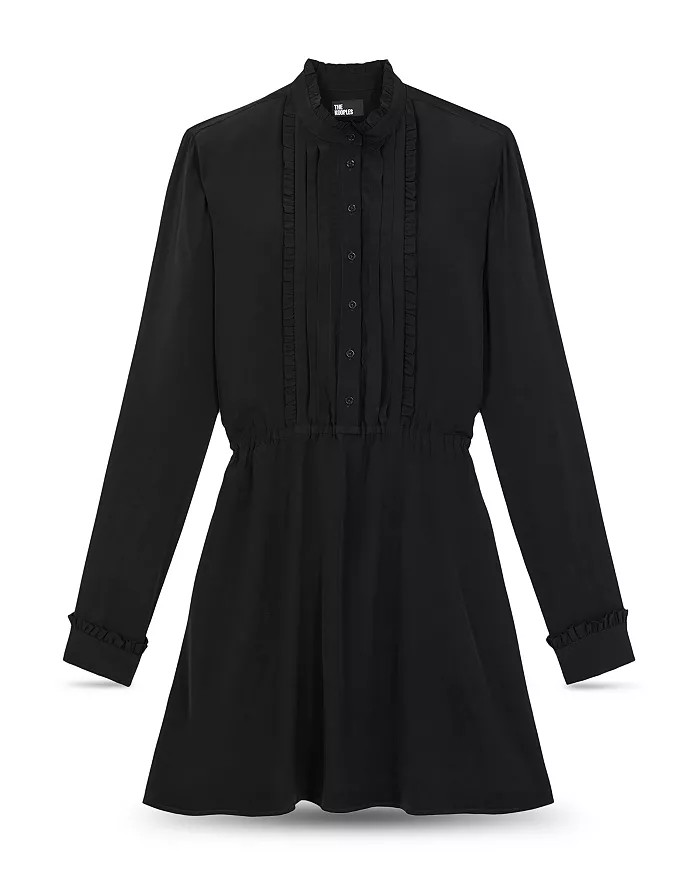 Pleated Mini Shirt Dress | Bloomingdale's (US)