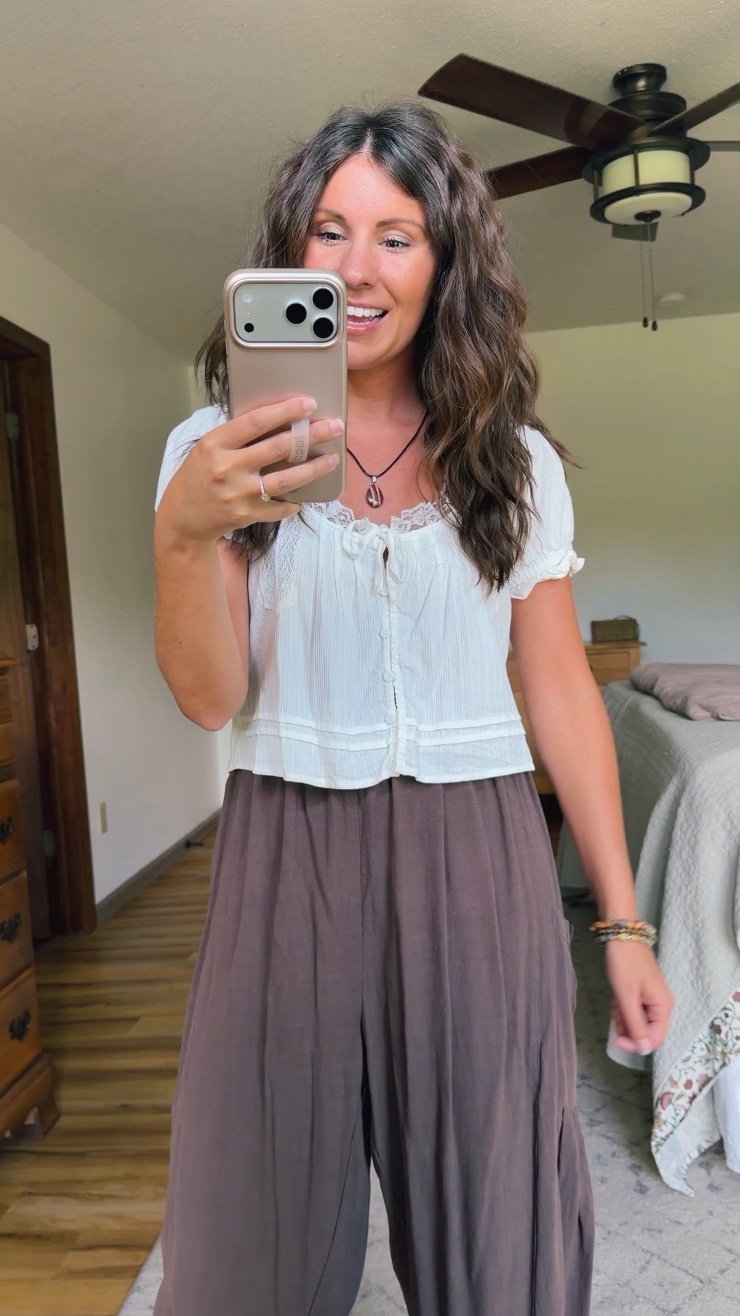 xs in my top, and Xs in my pants. My sandals are size 36.  My necklace is thrifted so I linked similar.

#LTKPetite #LTKSeasonal #LTKgrwm