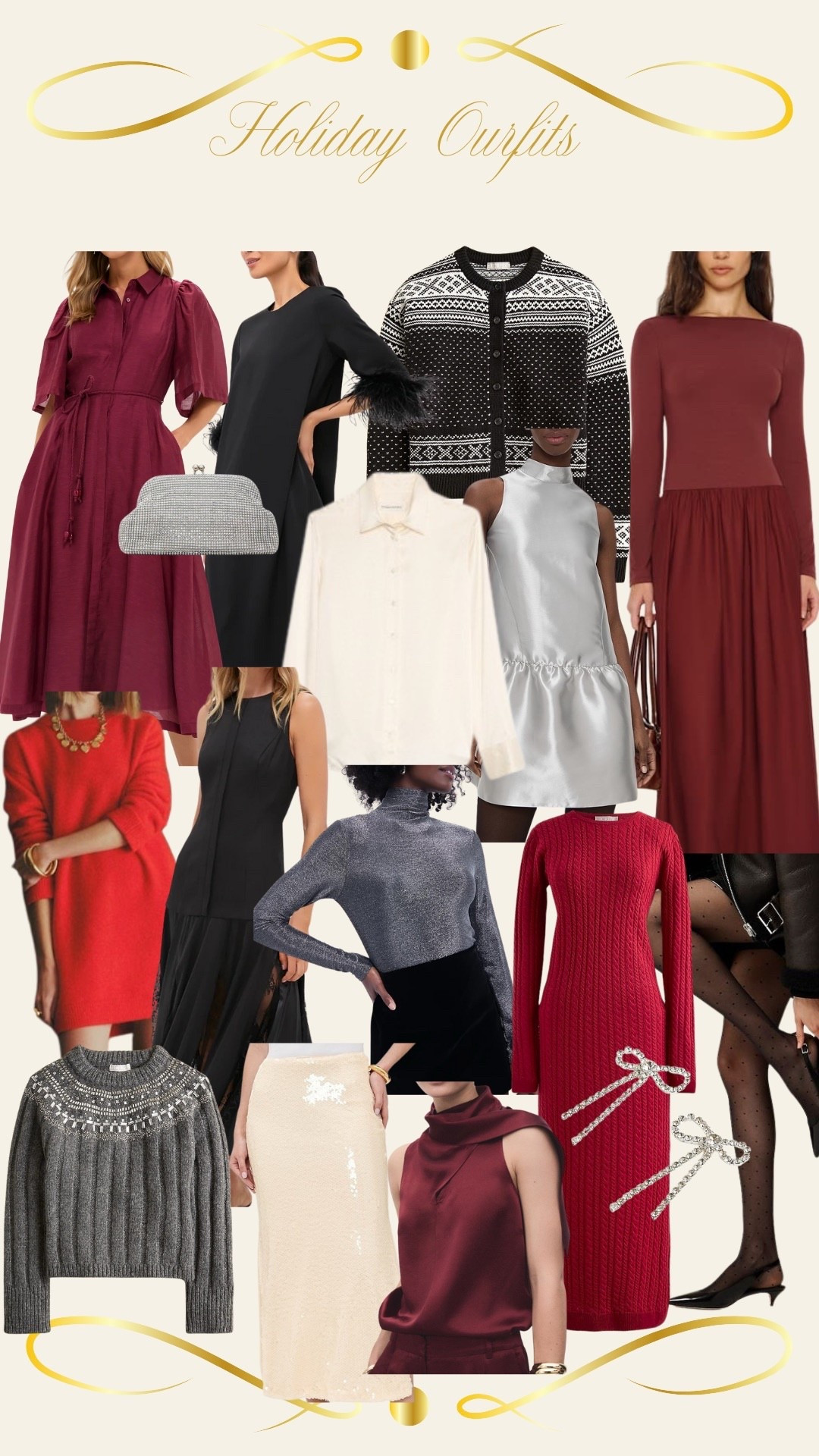 Holiday outfits. Holiday dress. New Year’s Eve outfit 

#LTKootd #LTKOver40 #LTKHoliday