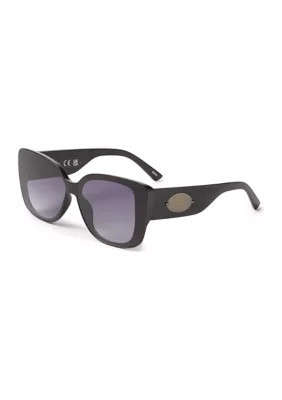 Jessica Simpson Women's Plastic Flush Lens Wide Cat Eye Sunglasses | Belk
