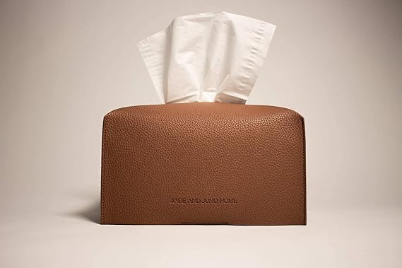 JADE AND JUNO HOME Tissue Box Cover/Holder (Rectangle) - Covers Rectangular Shaped Boxes with a C... | Amazon (US)