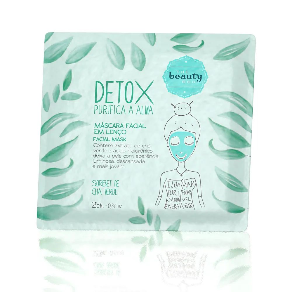 Máscara Facial em Lenço Detox | The Beauty Box BR