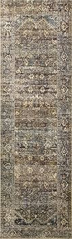 Loloi Amber Lewis Morgan 7'-3" x 9'-3" Area Rug in Spice/Lagoon - Large Area Rug, Neutral Area Ru... | Amazon (US)