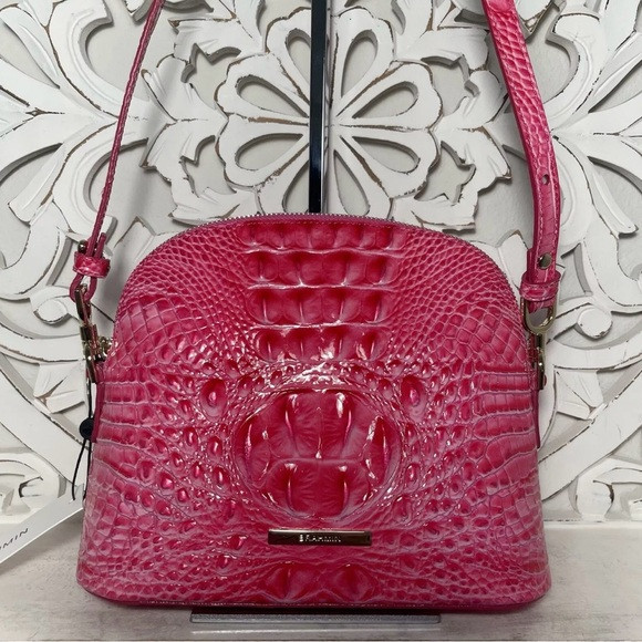Brahmin Small Georgina Crossbody Pink Cosmo Melbourne Leather | Poshmark