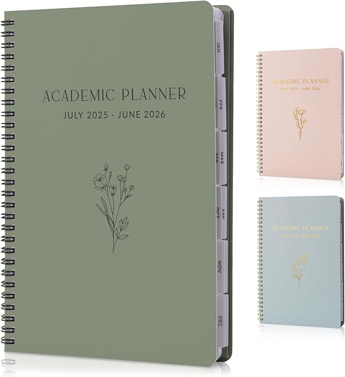 Aesthetic 2025-2026 Academic Planner - A Beautiful 7" x 10" Daily Planner for Women or Men with W... | Amazon (US)