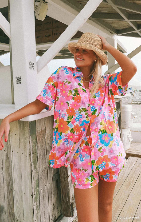 Hendrix Shorts ~ Barbie™ Blooms | Show Me Your Mumu