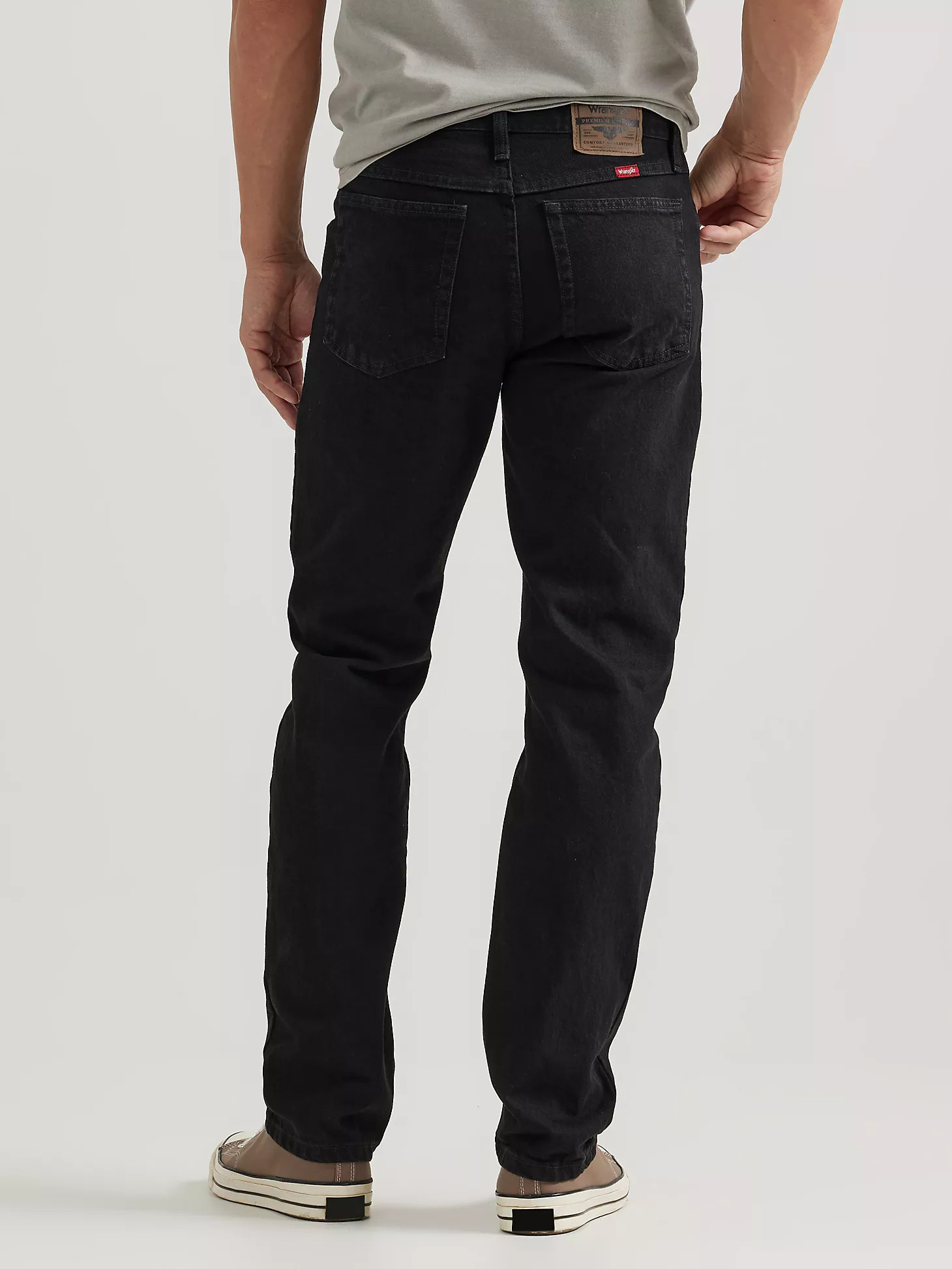 Wrangler® Five Star Premium Denim Regular Fit Jean in Coal Black | Wrangler
