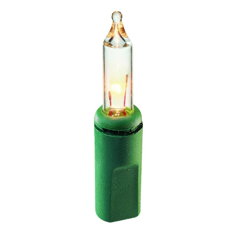 100-Count Clear Incandescent Mini Christmas Lights, with Green Wire, 21', Holiday Time | Walmart (US)