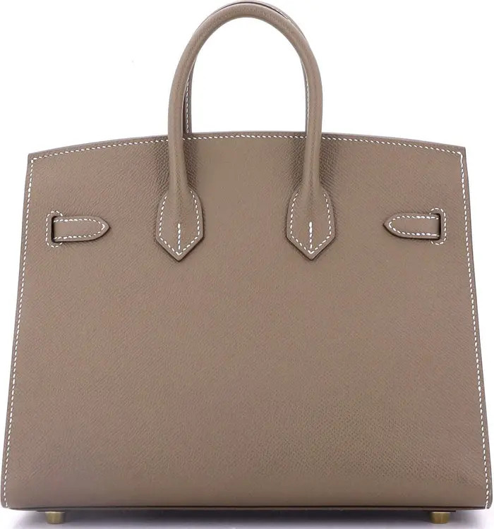Pre-Owned Hermes Birkin Sellier Bag Grey Epsom with Gold Hardware 25 | Nordstrom | Nordstrom
