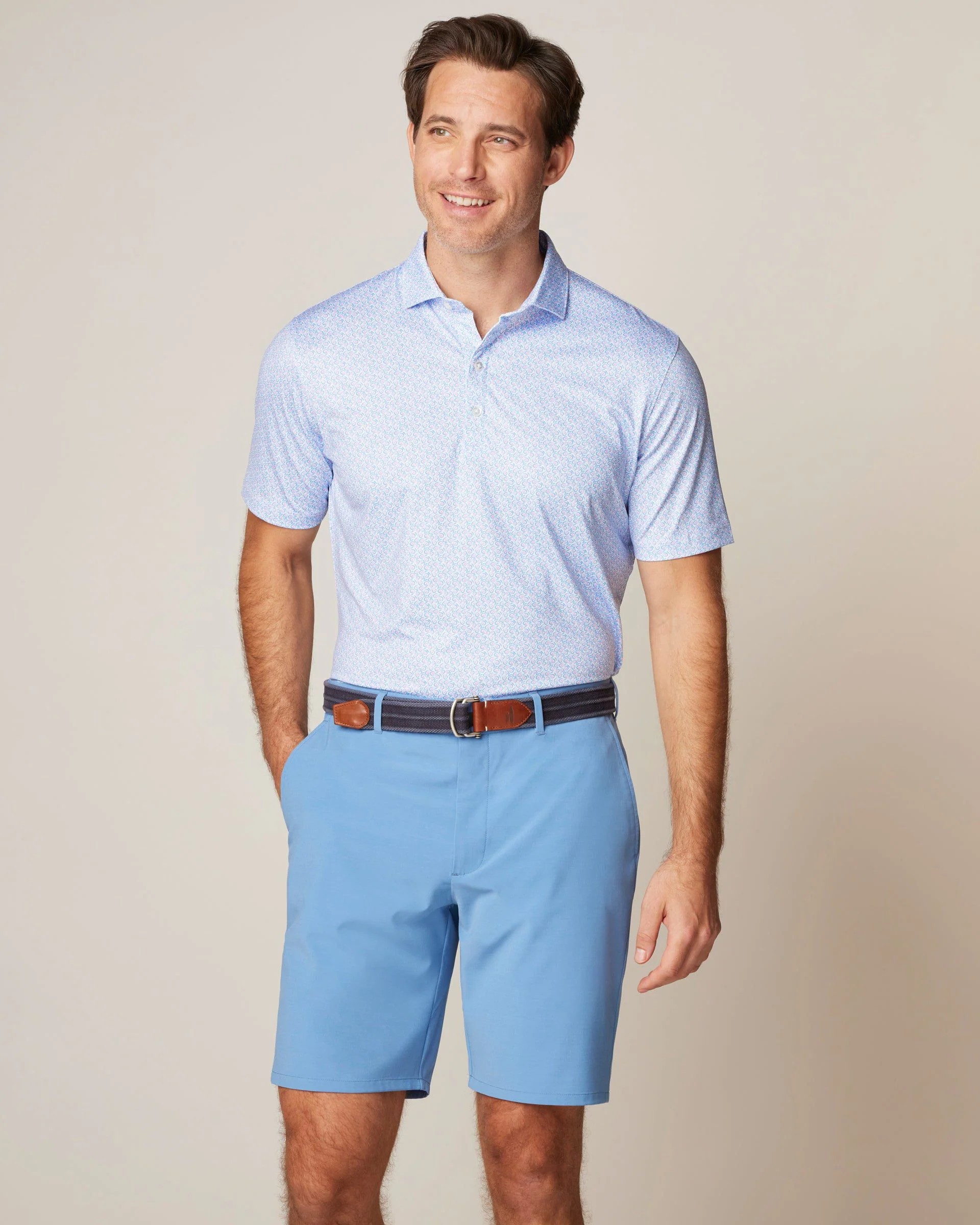 Harkins Printed Jersey Performance Polo | johnnie O