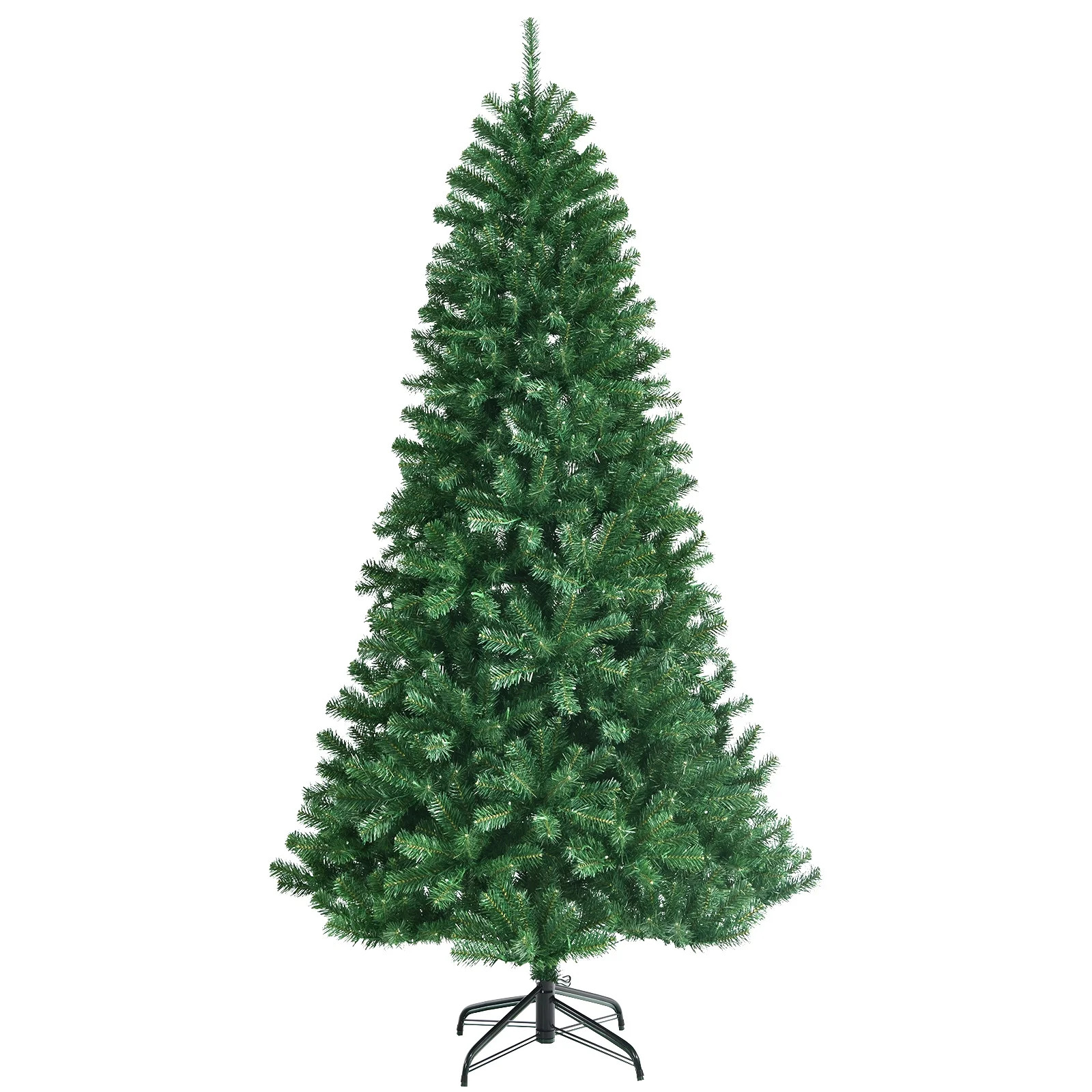 Topbuy 6ft Pre-lit Christmas Tree, Artificial Hinged Xmas Tree w/ 350 Remote-controlled Color-cha... | Walmart (CA)