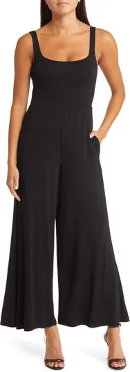 Square Neck Wide Leg Jumpsuit | Nordstrom
