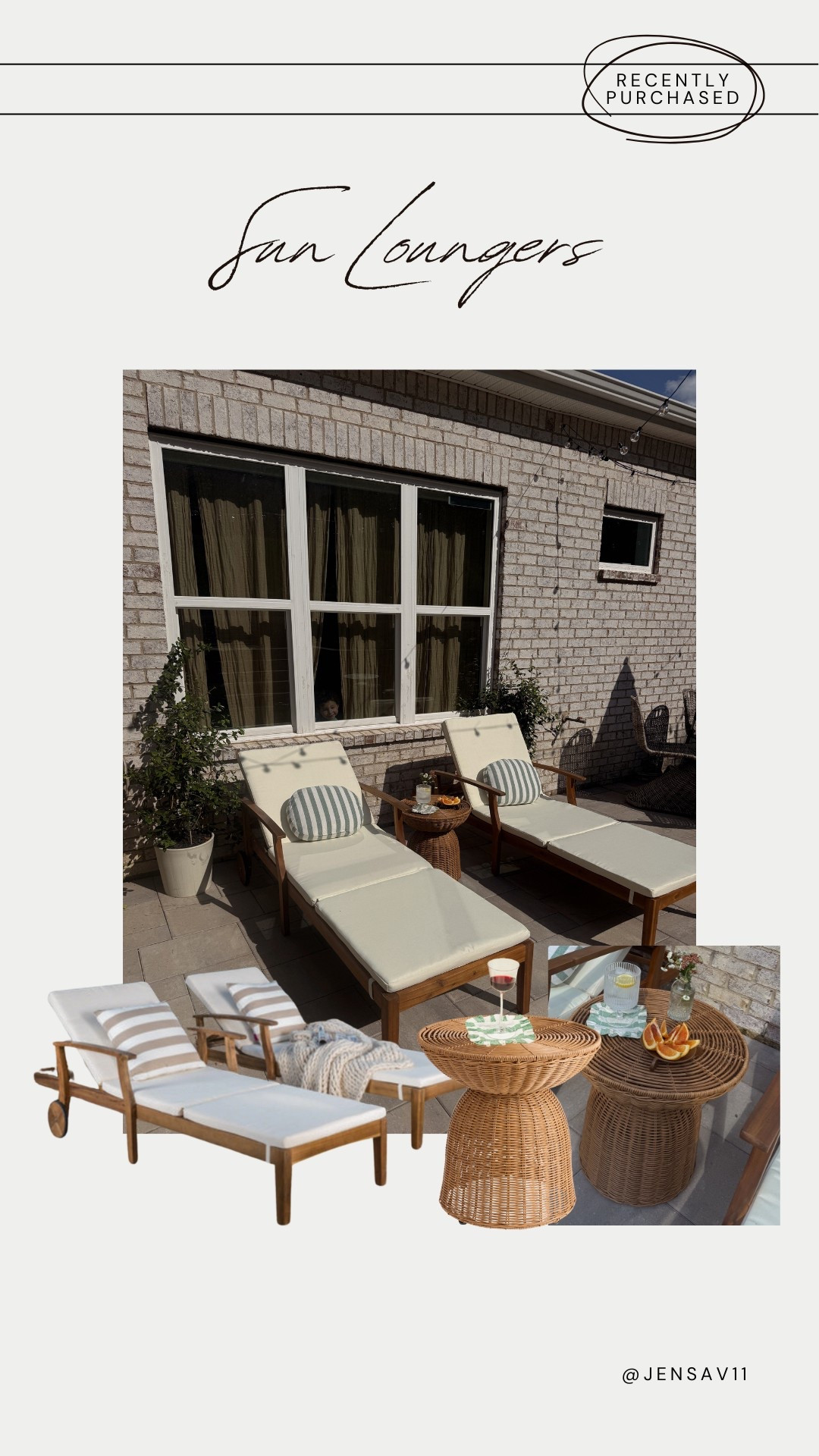 So impressed with these sun lounging chairs from Wayfair!! On sale and quick ship!! Paired with these Lulu & Georgia puff pillows and the perfect little weather resistant wicker side table 😍

#LTKSummerEdit #LTKHome #LTKSeasonal