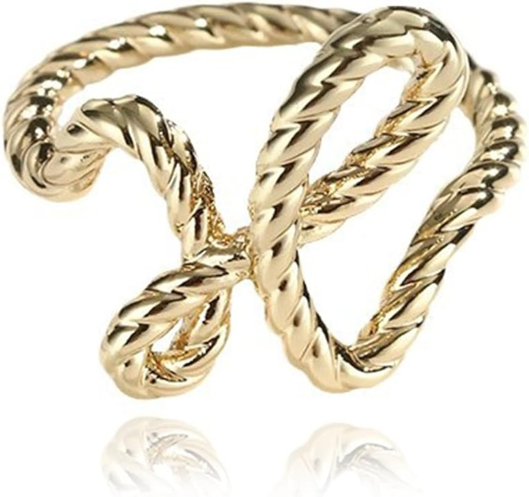 Fashion H Scarf Rings Clips for Women Vintage Twisted Rope T-Shitrt Ties Clips Clothing Dress Acc... | Amazon (US)