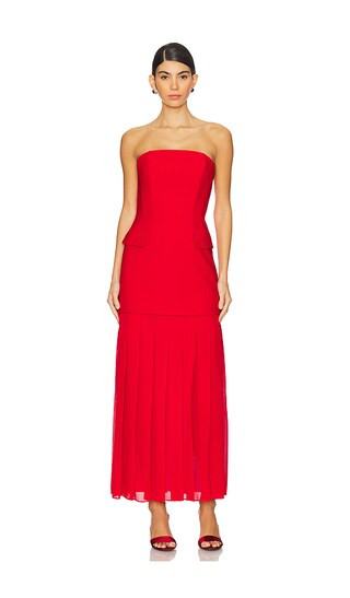 Rhonda Dress in Crimson | Revolve Clothing (Global)