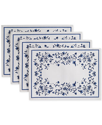 Portmeirion Blue Portofino 4-Pc. Placemat Set - Macy's | Macy's Canada