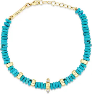 Zoë Chicco Beaded Turquoise Bracelet | Nordstrom | Nordstrom