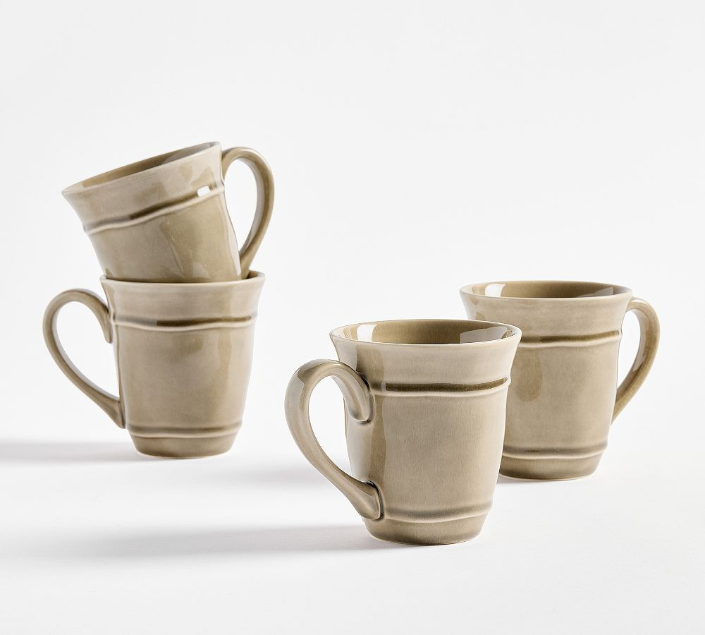 Cambria Handcrafted Stoneware Mugs - Set of 4 | Pottery Barn (US)