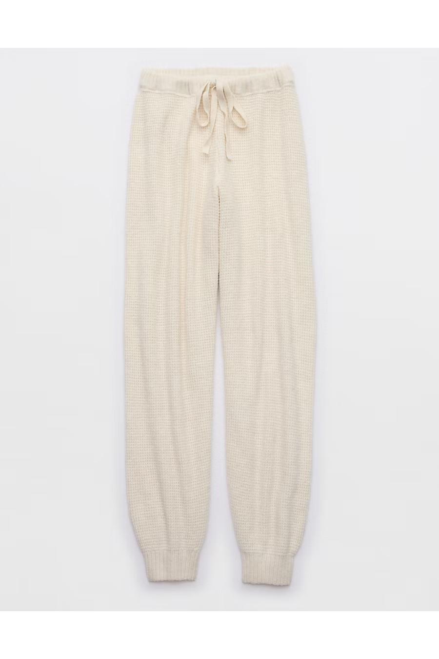 Aerie CozyUp Waffle Jogger Women's Heather Frost XXS | American Eagle Outfitters (US & CA)