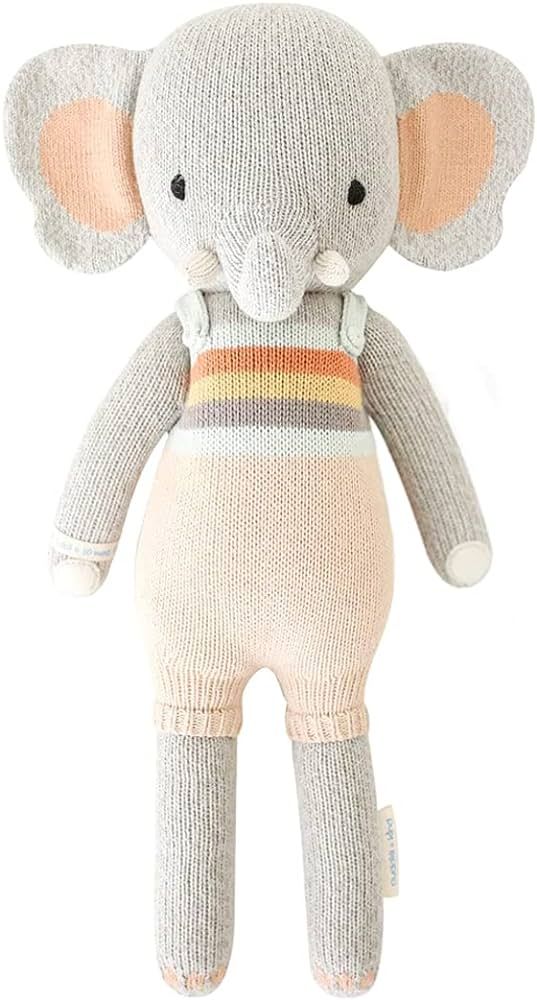cuddle + kind Evan The Elephant Little 13" Hand-Knit Doll – 1 Doll = 10 Meals, Fair Trade, Heir... | Amazon (US)