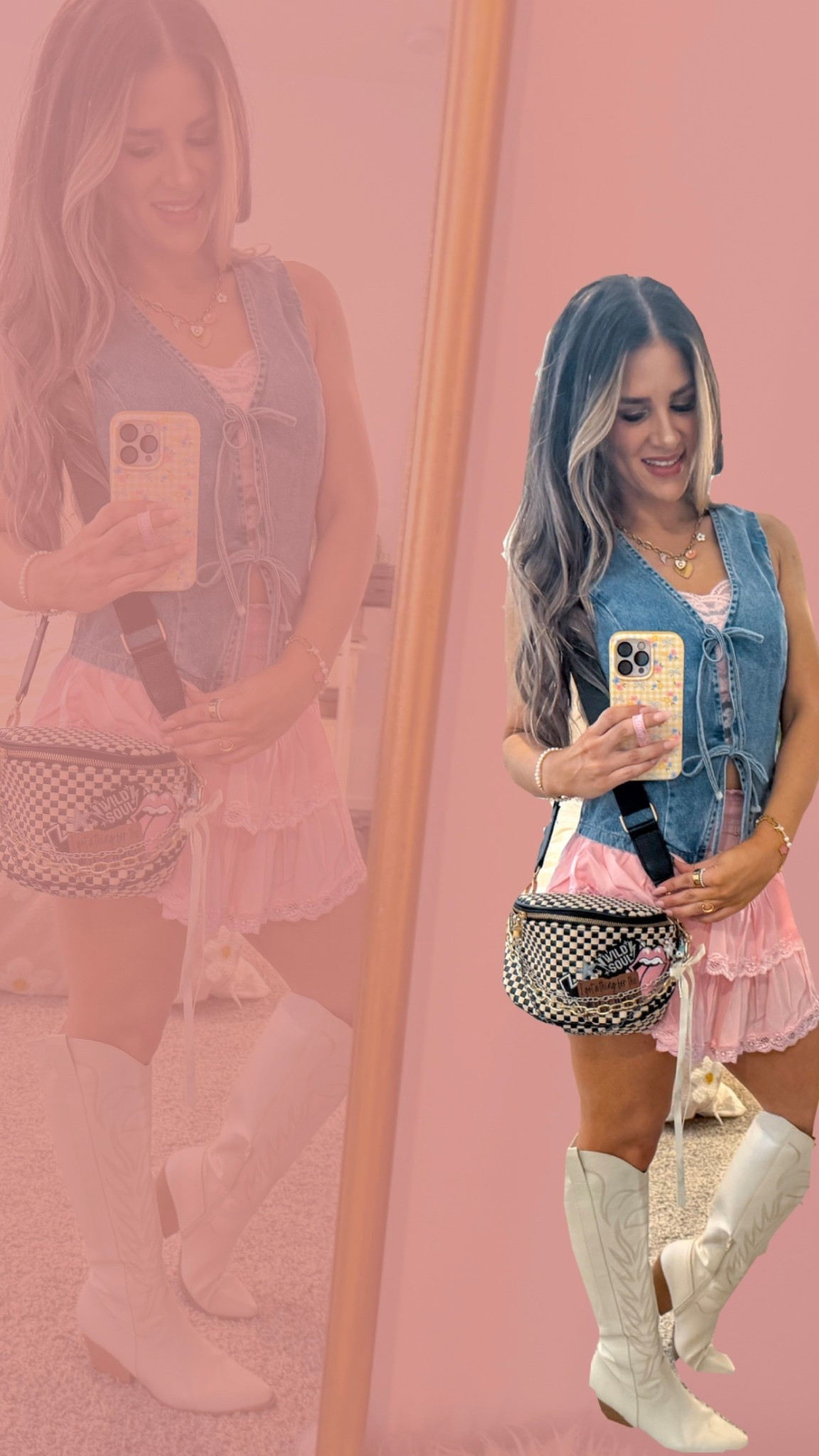 Boot Bar Day ✨🎀 

#OOTD #CountryOutfit #denim #ConcertFit #Lace #Skirt #PinkSkirt #Bows #Loopy 

#LTKSeasonal #LTKShoeCrush #LTKStyleTip