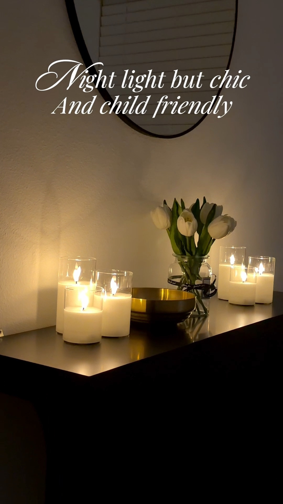 I wanted a night light for the corridor but I wanted something chic, I love candles but they’re a hazard with kids. So these faux candles are perfect 👌🏾 and use batteries 🔋 literally place and set on remote control timer. I love these 🥹

#LTKSeasonal #LTKHome #LTKFindsUnder50