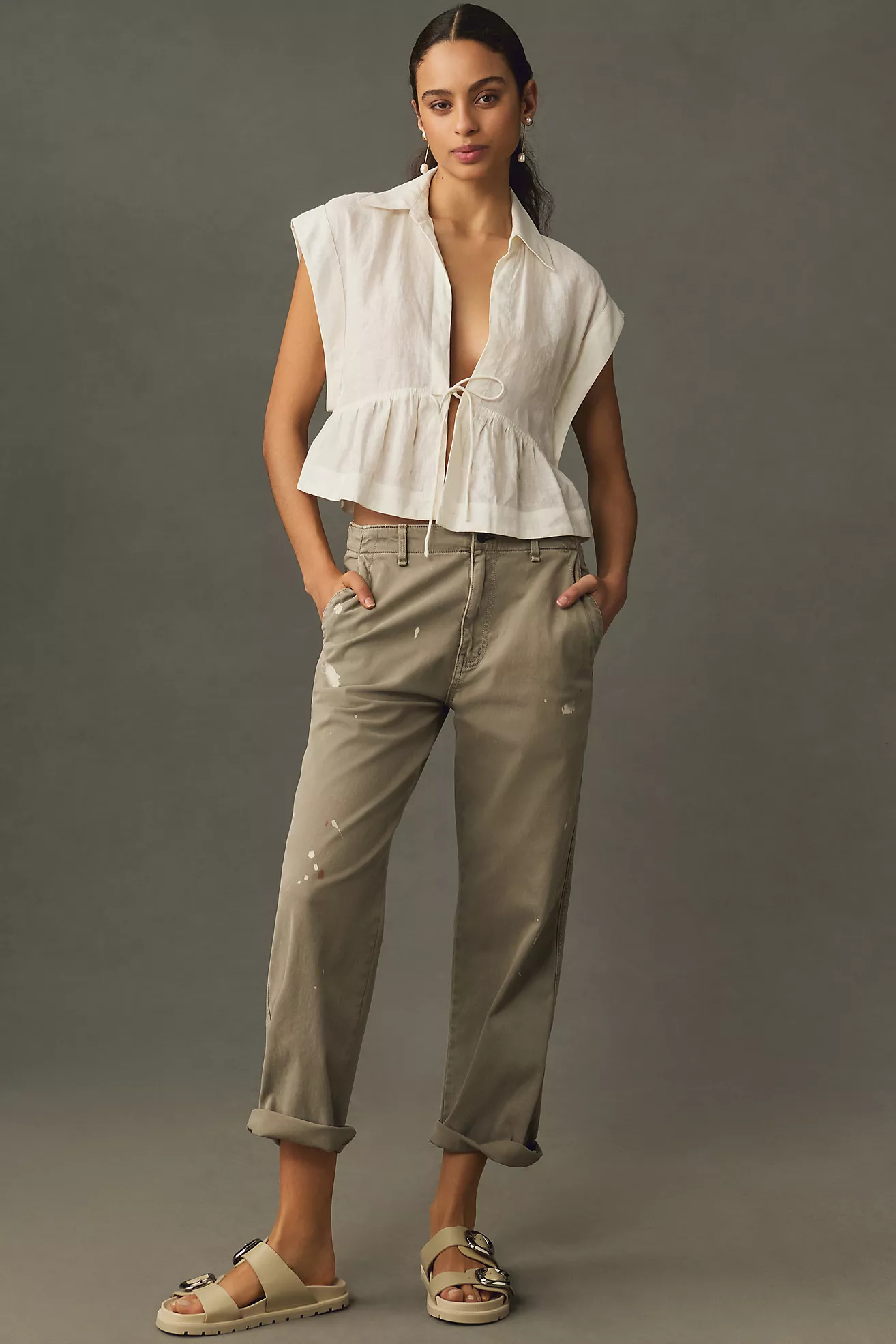 ASKK NY Paint Splatter Chino Pants | Anthropologie (US)