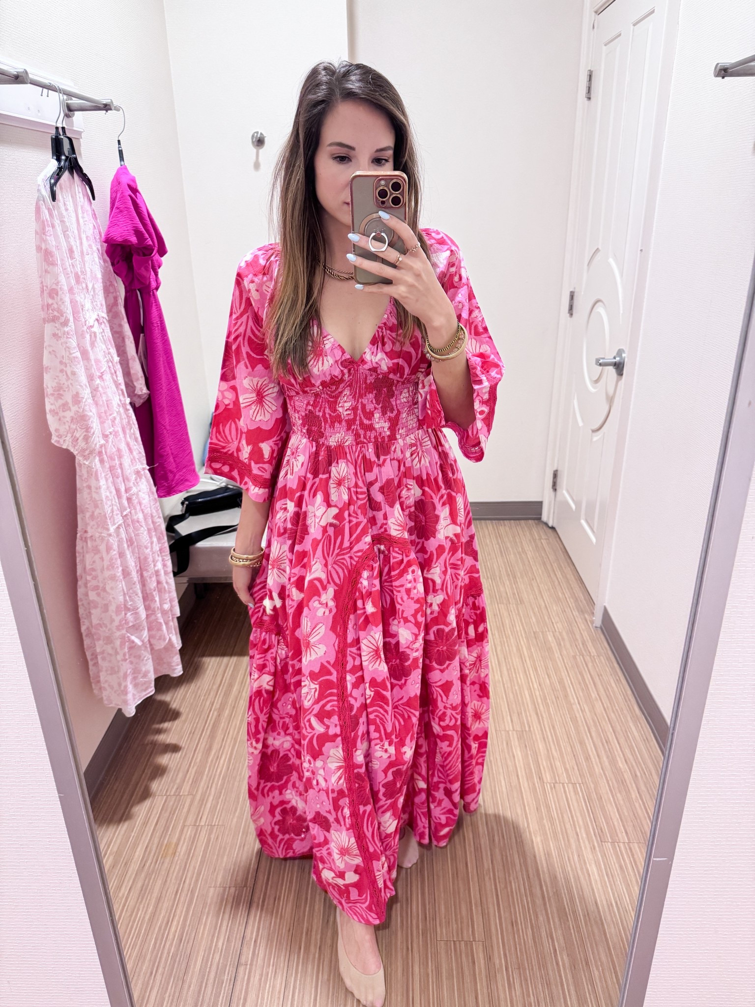 Pink floral Free People dress 

#LTKWedding #LTKSeasonal #LTKStyleTip