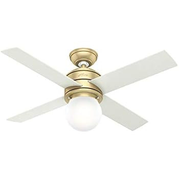 Hunter Fan Company 52313 Hepburn Ceiling Fan, 44, Modern Brass | Amazon (US)