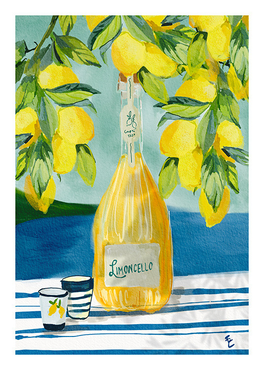 Ekaterina Zagorska - It’s Always Limoncello Time Poster | Desenio