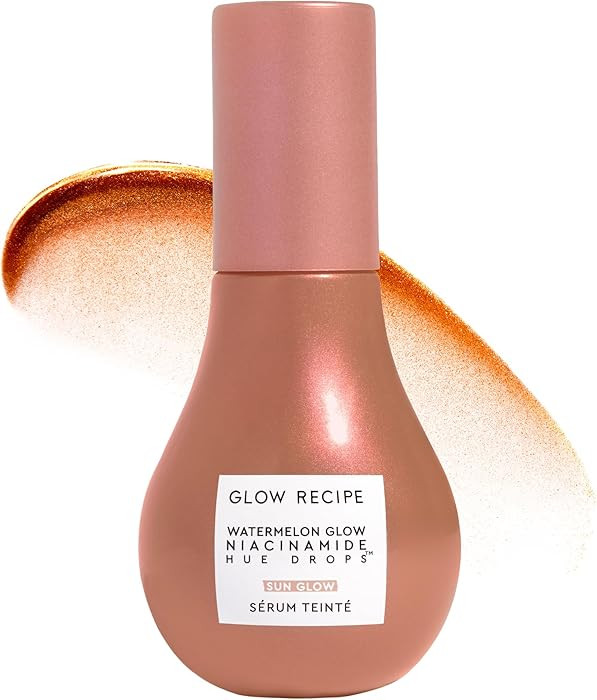 Glow Recipe Hue Drops - Suero facial tintado, gotas bronceadoras para iluminar e hidratar, base d... | Amazon (US)