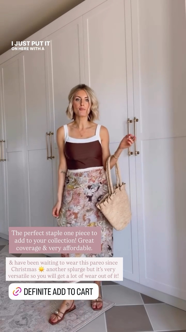 This swimsuit is actually a Target find, & I got it in both brown & black! I styled it with this pareo I got from Christmas that is a higher price point, but it has so many colors in it that you will be able to wear it with so many swimsuits! Wearing M!

Loverly Grey, Target, one piece swimsuit, swimwear, Target, pareo, vacation looks, resort wearr

#LTKSwim #LTKSeasonal