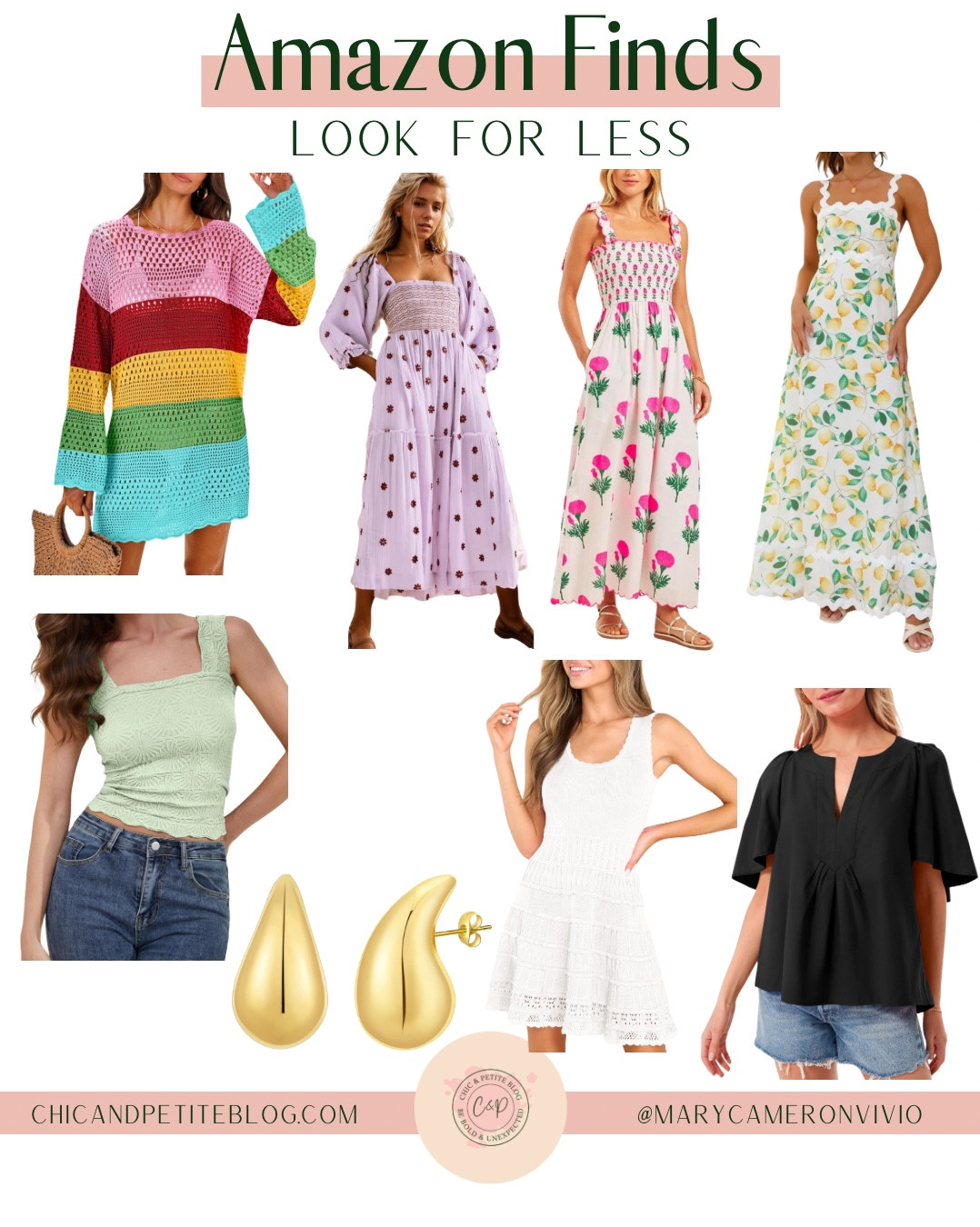Amazon Looks For Less

Tuckernuck / Saks Fifth Avenue / spring dresses / designer inspired / designer dupes / bathing suit / one-piece swimsuit / white dress / spring outfit / summer dresses / vacation style / Anthropologie / Free People dupe / Bottega Veneta / Love Shack Fancy

#LTKFindsUnder50 #LTKStyleTip #LTKFindsUnder100