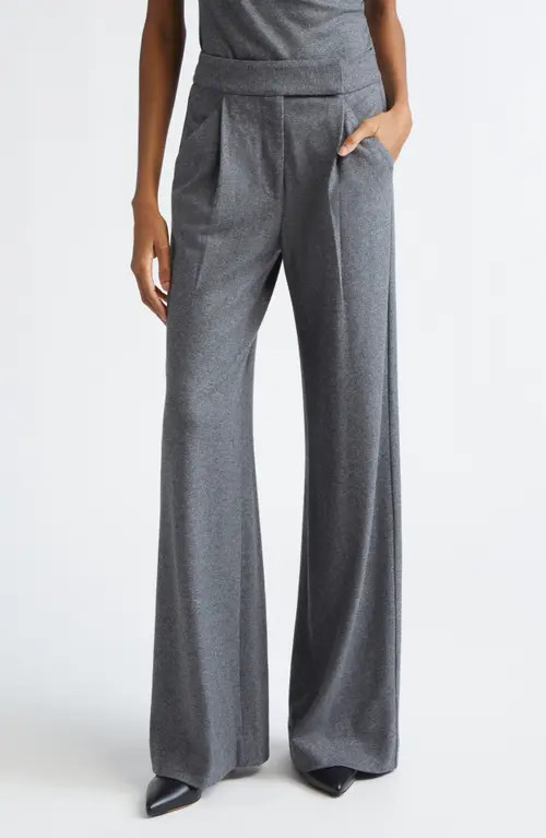 Veronica Beard Marbeau Wool Blend Pants in Medium Heather Grey at Nordstrom, Size 0 | Nordstrom