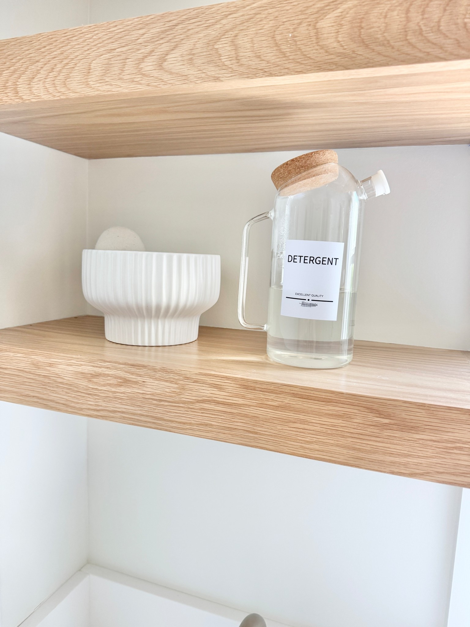 Laundry room - I use this planter to hold wool dryer balls  