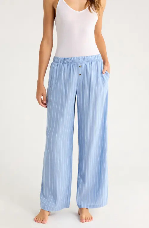 Honeydew Hangout Stripe Pajama Pants in Chambray Stripe at Nordstrom, Size X-Small | Nordstrom