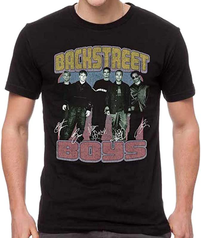 Backstreet Boys Men's Vintage Destroyed Slim-Fit T-Shirt | Amazon (US)