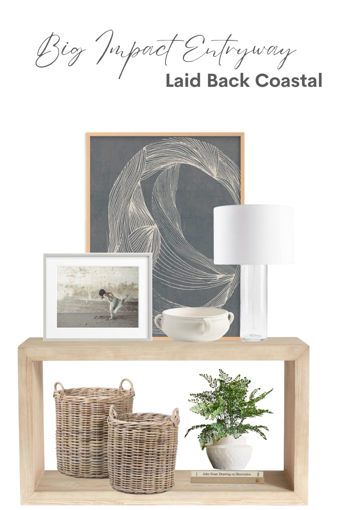 This entryway has summer written all over it!  Would be great for a beach house. 

#LTKstyletip #LTKunder100 #LTKhome