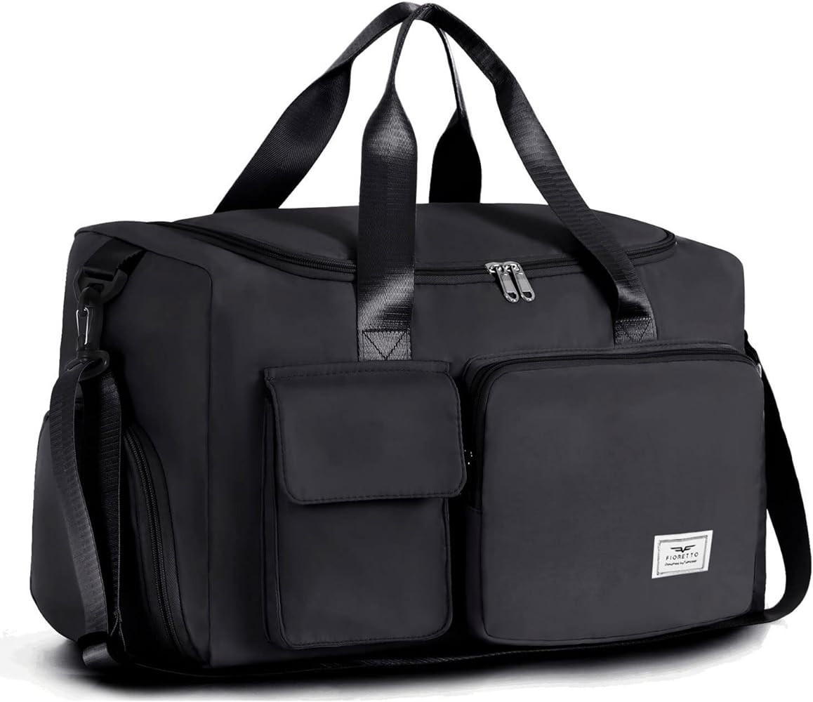 FIORETTO Women's Gym Duffle Bag with Shoes Compartment, 37L Capacity, Ideal for Travel, Gym, Spor... | Amazon (US)